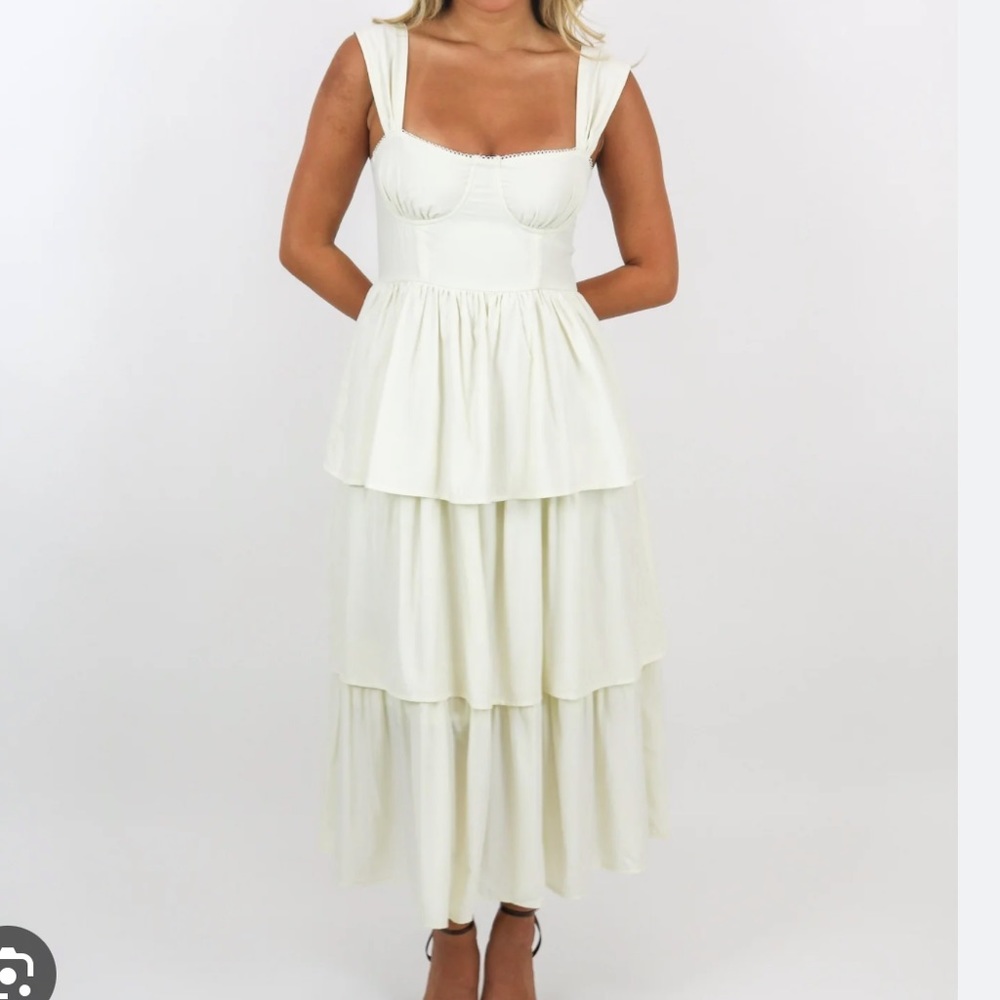 WEWOREWHAT CORSET POPLIN DRESS 🤍🤍